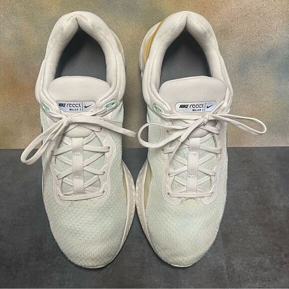 Nike React Miler 3 Light Bone / Mint Foam Men\'s Running Shoes Size 10 main image 12